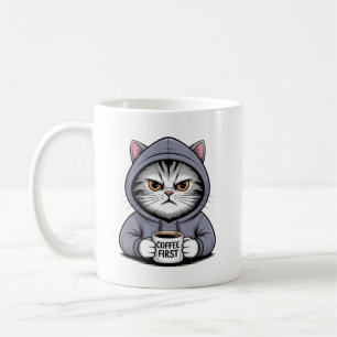 Caneca De Café Gato Café ☕🐱 – Design de Café para Amantes de Gat