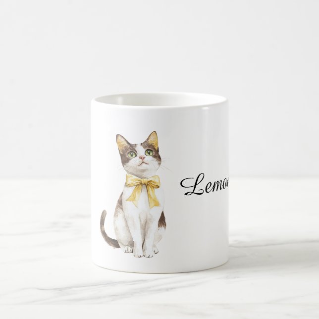 Caneca De Café Gato chamado Limão (Centro)