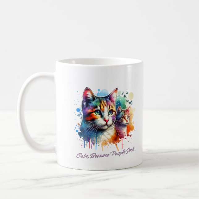 Caneca De Café Gato Cinto (Esquerda)