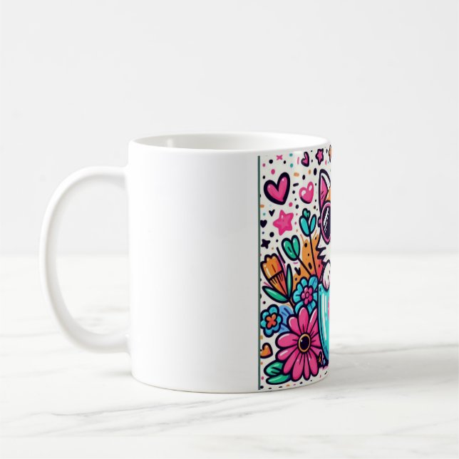 Caneca De Café Gato Cinto (Esquerda)