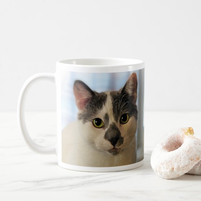 Caneca De Café Gato Cinto (Com Donut)