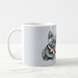 Caneca De Café Gato Cinza e Rato Melhores Amigos Para Sempre