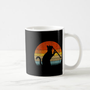 Caneca De Café Gato Clarinete Engraçado Tocador de Clarinete Músi