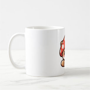 Caneca De Café Gato Cogumelo Gatinho Fofo