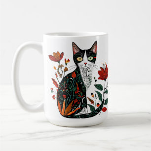 Caneca De Café Gato colorido fofo