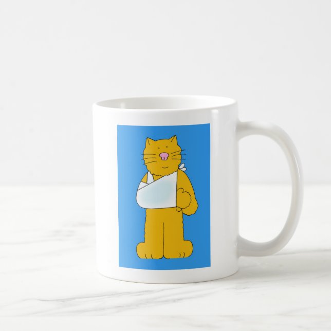 Caneca De Café Gato com Braço em uma Maruca se Dão bem em breve (Direita)