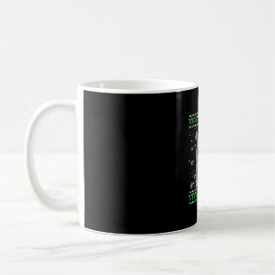 Caneca De Café Gato com óculos de sol Suéter de Natal Feliz