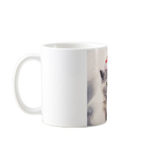 Gato com Santa Hat Mug