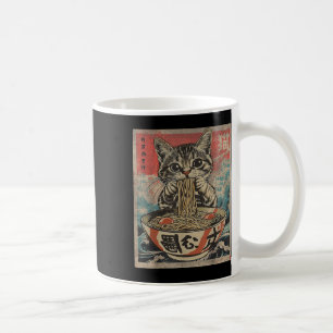 Caneca De Café Gato Comendo Ramen Noodles Kawaii Anime Manga Japa