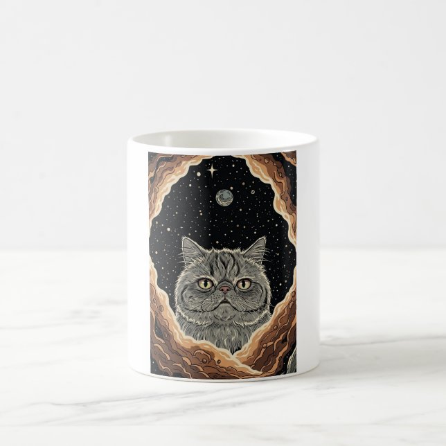 Caneca De Café Gato Cósmico (Centro)