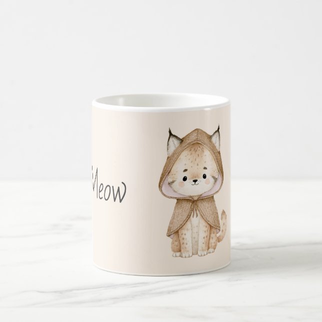 Caneca De Café Gato Creme Meow (Centro)
