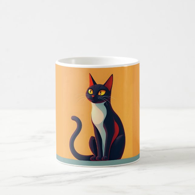 Caneca De Café Gato Curioso (Centro)