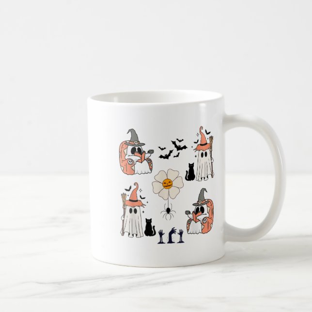 Caneca De Café Gato-de-abóbora-aboborinha, Bata-gato, Padrão Hall (Direita)