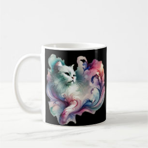 Caneca De Café Gato de Aquarela Eetética