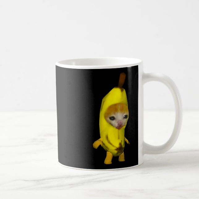 Caneca De Café Gato de Banana Feliz Bananacat Meme Kitty Cat Lov (Direita)