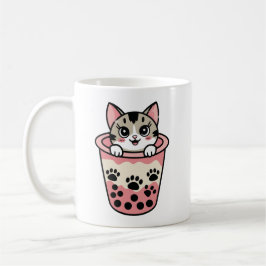 Caneca De Café gato de chá com bolhas