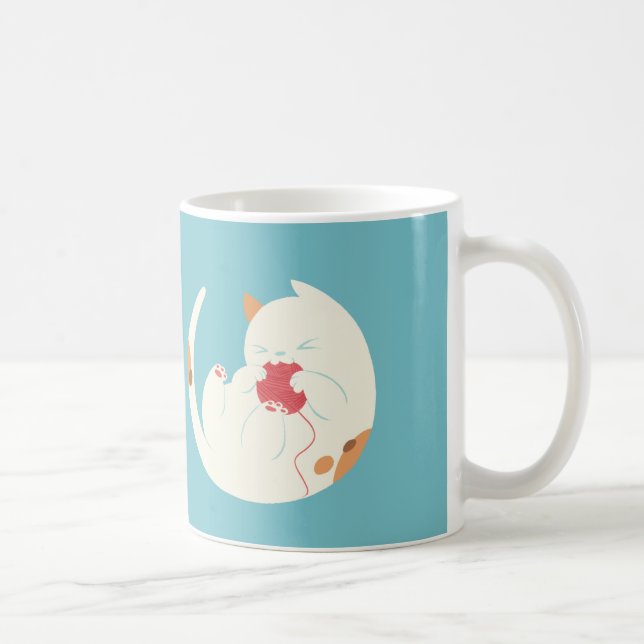 Caneca De Café Gato de chita (Direita)