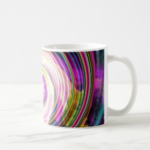 Caneca De Café Gato de espiral branca esmerilado