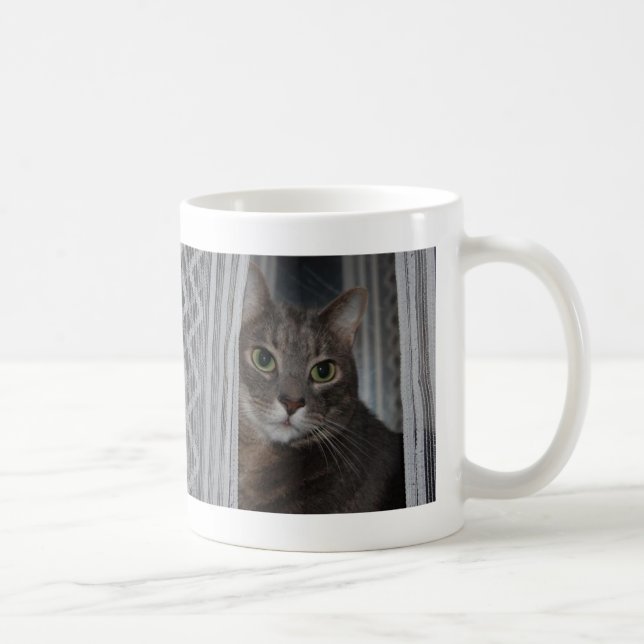 Caneca De Café Gato de Fotografia Mais Bonito Do Gatinho Felino (Direita)