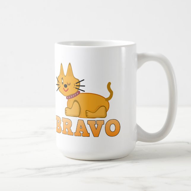 Caneca De Café Gato de gato-do-gato-do-mato-bravo desenho bravo (Direita)