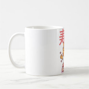 Caneca De Café Gato De Gato E Sushi Japoneses