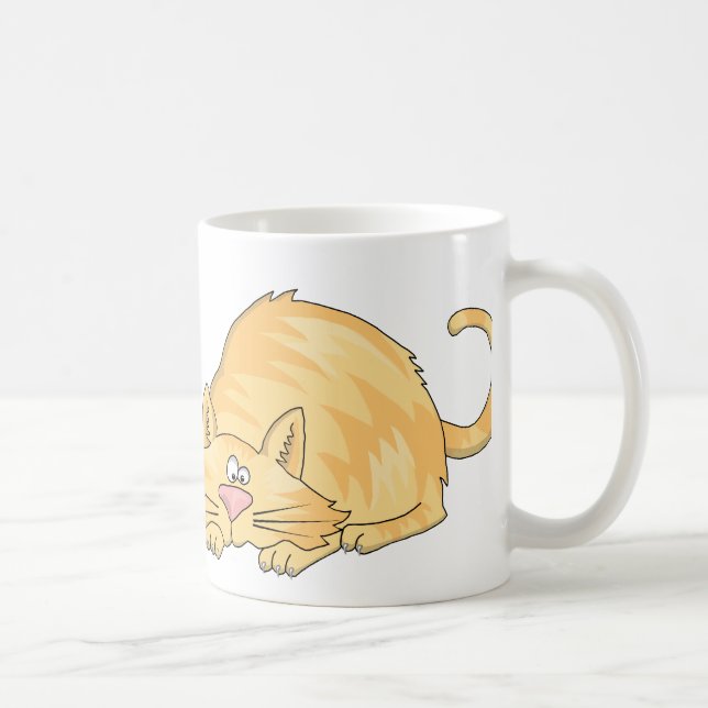 Caneca De Café gato de gato malhado (Direita)