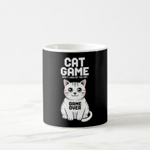 Caneca De Café Gato De Gato Não Olhe Para O Gato Sobre Engraçado