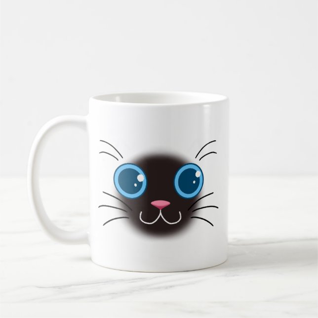 Caneca De Café Gato de gato siamês (Esquerda)