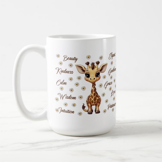 Caneca De Café Gato de Girafa (Esquerda)