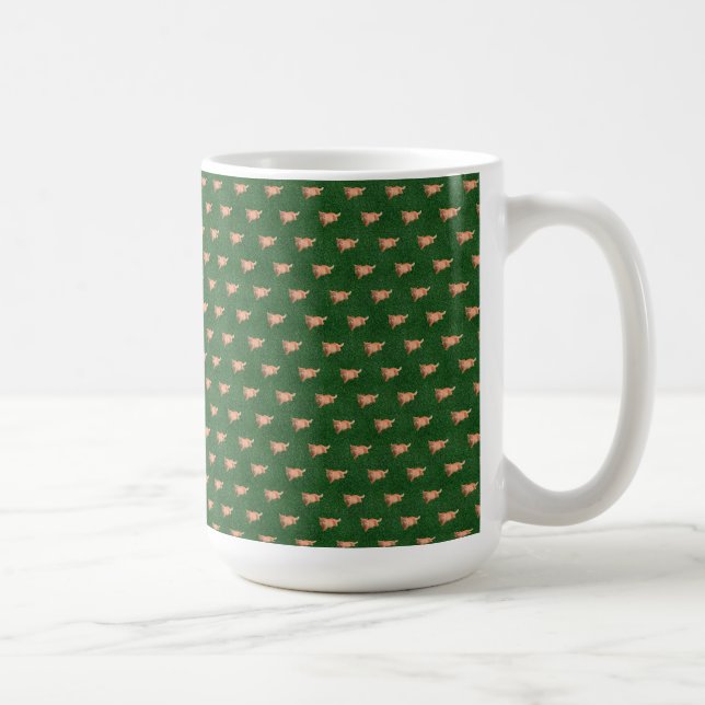 Caneca De Café Gato de Gordura Laranja (Direita)