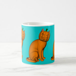 Caneca De Café Gato de Halloween estranho