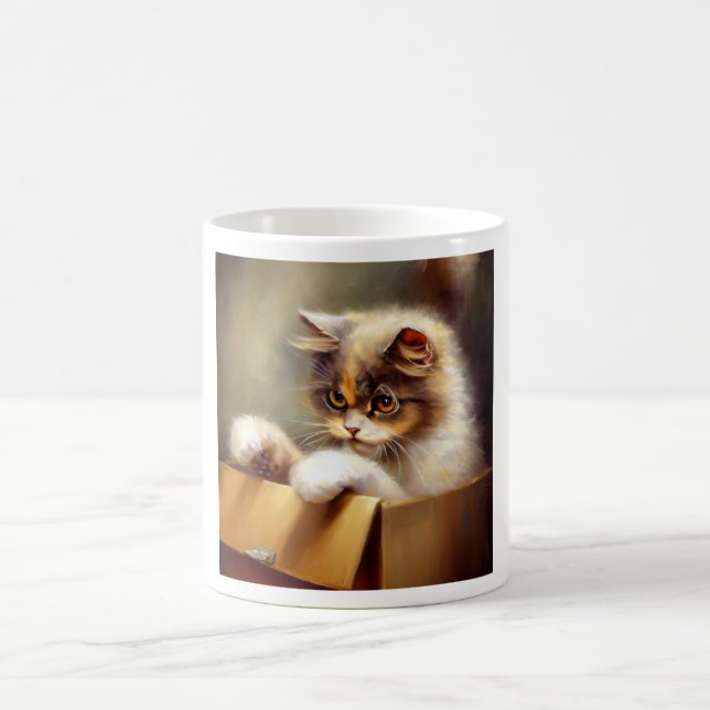Caneca De Café Gato de Highlander (Centro)