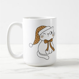 Caneca De Café Gato de Inverno Piscando