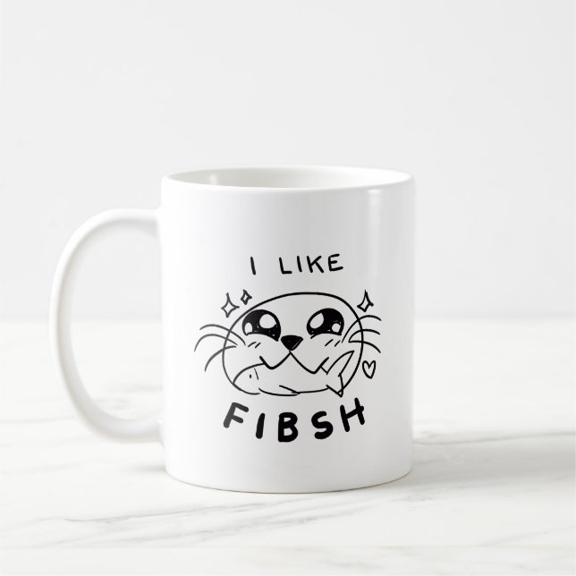Caneca De Café Gato De Kawaii Gato De Selo (Esquerda)