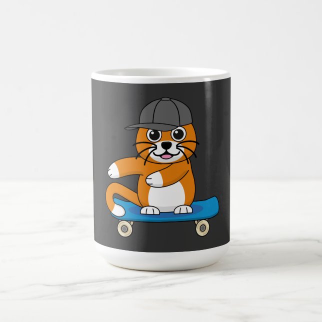 Caneca De Café Gato de Laranja Cachorro em Cartoon (Centro)