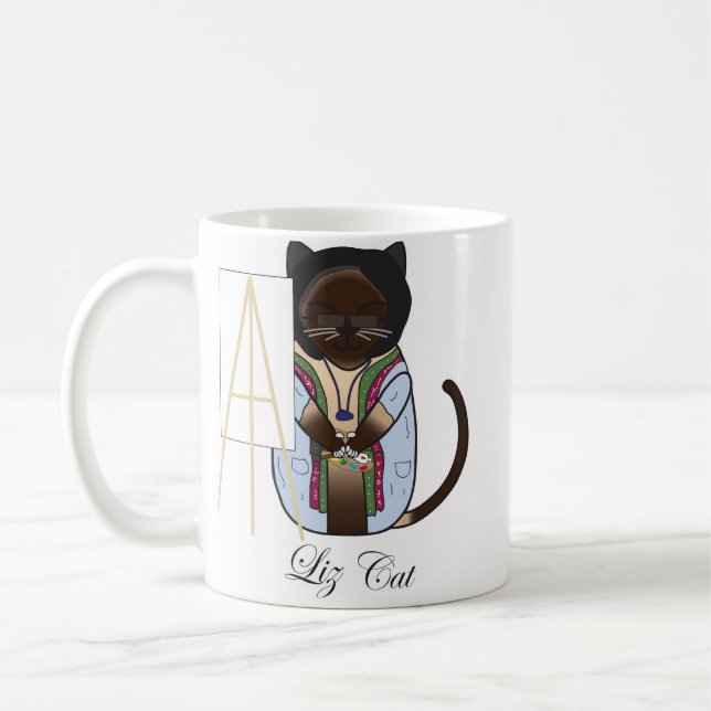 Caneca De Café Gato de Liz (Esquerda)