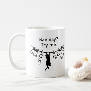 Caneca De Café Gato de Mau Dia