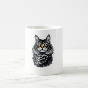 Caneca De Café Gato de Olho Verde