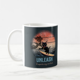 Caneca De Café Gato de Onda Sunset