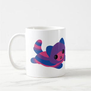 Caneca De Café Gato de Orgulho Bissexual