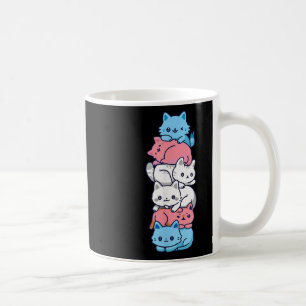 Caneca De Café Gato De Orgulho Transgênero Ggbt Sinal Trans Cats