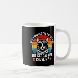 Caneca De Café Gato de Papai Antigo a Vida Escolheu Piada Retro P