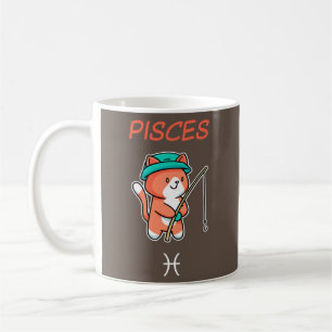 Caneca De Café Gato de Peixes Signo Zodíaco Astrologia Horóscopo 