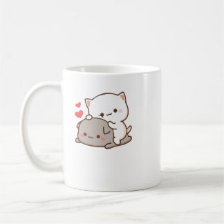 Caneca De Café Gato de Pêssego de Mochi Cugado