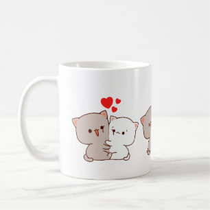 Caneca De Café Gato de Pêssego de Mochi Cugado