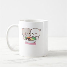 Caneca De Café Gato de Pêssego de Mochi Cugado