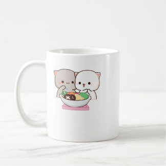 Caneca De Café Gato de Pêssego de Mochi Cugado