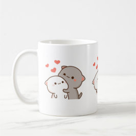 Caneca De Café Gato de Pêssego de Mochi Cugado