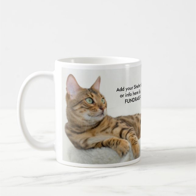 Caneca De Café Gato de resgatar medroso de café (Esquerda)