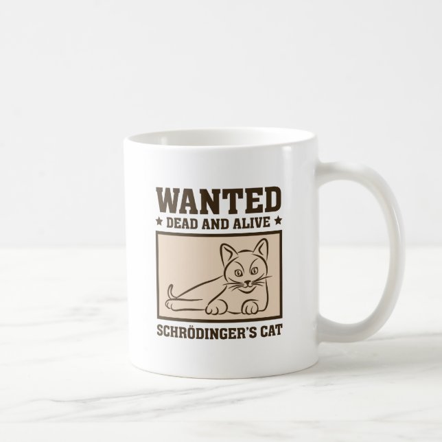 Caneca De Café Gato de Schrodinger (Direita)